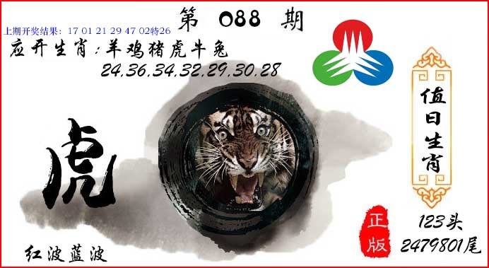 088期值日生肖[图]